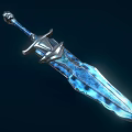 Sword Dagger Sword Fantasy Weapon Game Props 3d model