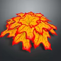 Vibrant Autumn Maple Leaves With Red And Yellow Clustered Leafy Appearance