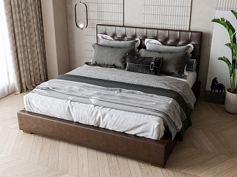 Double bed 3d model