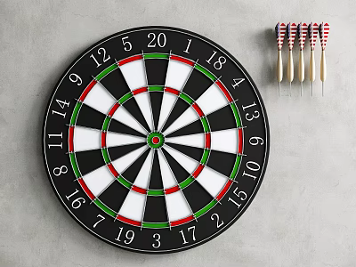 Modern Dart Dart Wall Decoration 3d model