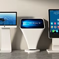 Inquiry machine all-in-one machine self-service machine ticket picking machine numbering machine advertising machine self-service machine terminal machine 3d model