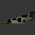 Traditional Rural Scene Construction With Stone Walls Red Roof House Steps Grass And Gravel Path