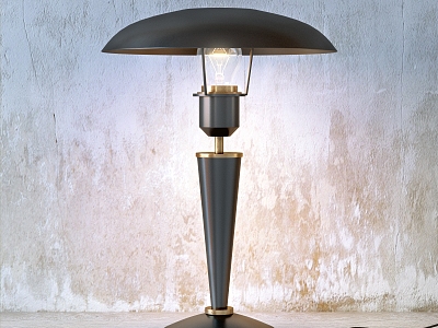 Light Luxury Table Lamp Metal Floor Lamp 3d model