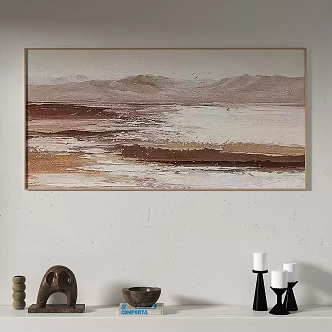 Light Luxury Decoration Painting 3d model