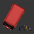 Red Geometres Truck With Surveying Equipment And Men In Coats