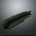 Green Military Weapon Missile With Surface Structural Details And Component Design