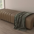 Modern Bed End Stool Sofa Bench 3d model