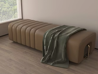 Modern Bed End Stool Sofa Bench 3d model
