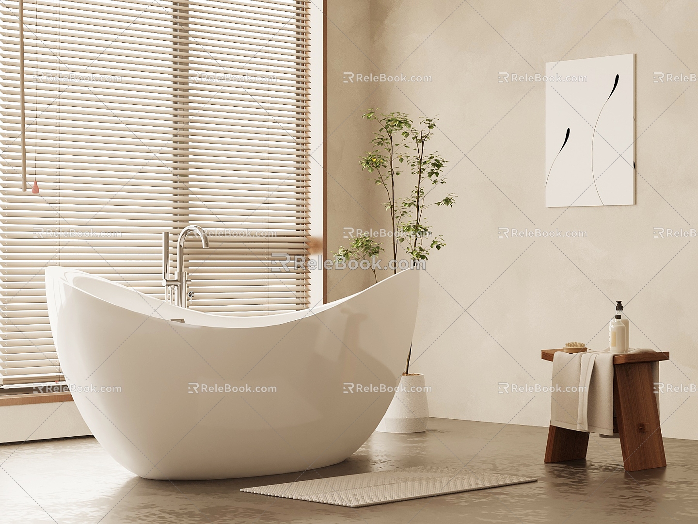 06 Bathtub Antique Bathtub Bathroom Small Pieces 3d model