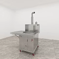 Stainless Steel Kitchen Appliance with Mobile Workstation Sink and Range Hood Countertop