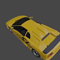 Yellow Sports Car With Sleek Aerodynamic Body And Alloy Wheels
