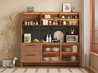 Antique Sideboard Cabinet 3d model