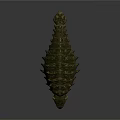 Ankylosaurus 3D Model With Green Armored Plates Orange Body And Spiked Back