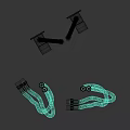 Various Plumbing Pipe Fittings with Curved Design and Dual Connection Structures