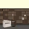 bookcase open bookcase 3d model