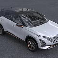 Chery White SUV With Modern Mesh Grille And Black Gold Wheels Design