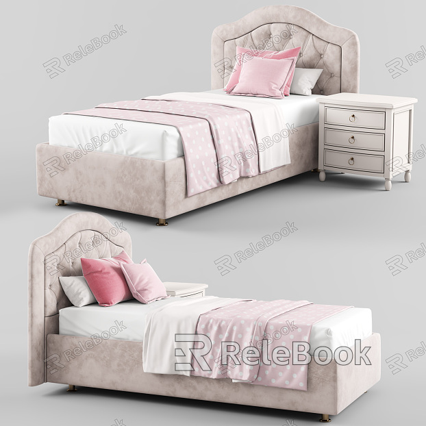 Jane Ou Single Bed Girls' Room Bed model