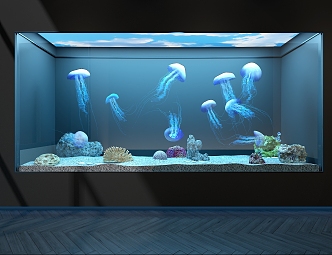 jellyfish aquarium 3d model