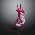 3D Rendering of Abdominal Organs Anatomy with Vessels and Intestines Structure