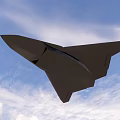 Modern Fighter Jet Flying In Blue Sky With Clouds And Aerodynamic Design