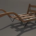 Vintage Wooden Horse Carriage Design With Spoked Wheels And Wooden Planks Structure