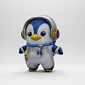 Penguin Astronaut Game Role Ornaments Penguin 3d model