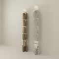 Contemporary Stacked Floor Lamps In Brown And Gray For Modern Interior Design