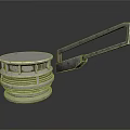 Industrial Metal Equipment Featuring Circular Layered Body And Long Handle