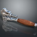 Pipe pliers vise bench vise wrench tool hardware tool processing tool furniture 3d model