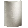 Modern Curved Partition Design With Elegant Floating Shelves And Small Decorative Lights