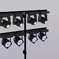 Modern Downlights And Spotlights On Tripod Stand For Interior Design And Lighting