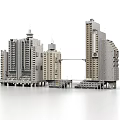 Modern High Rise Residential Buildings With Multiple Towers Balconies And Architectural Design