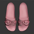 Fashionable Women's Pink Bowknot Slippers Soft Sole Casual Daily Wear Shoes