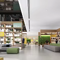 Library Leisure Reading Room 3d model