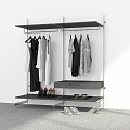 Modern Hanger Floor Hanger Coat Rack Hanger Hanger 3d model