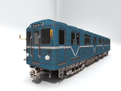 modern train locomotive 3d model