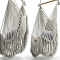 Natural wind hanging chair 3d model