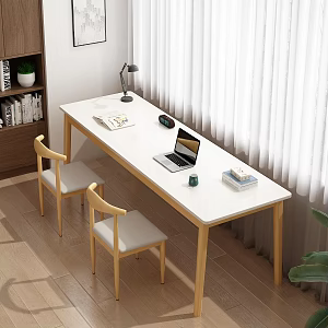 Modern Study Desk Study Table Office Desk 3d model