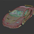 Sleek Light Colored Sports Car With Rear Spoiler And Alloy Wheels Design