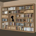 Modern Bookcase Books 3d model