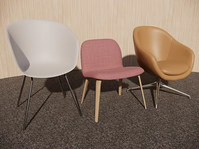 Light Luxury Chair Dining Chair Single Chair 3d model Light Luxury Chair Dining Chair Single Chair 3d model