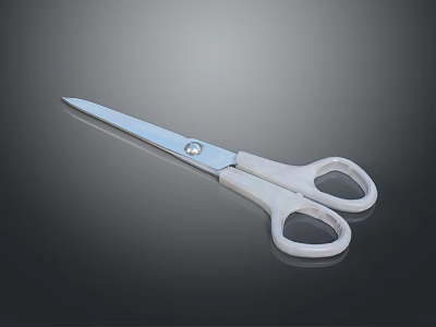 Industrial Scissors Equipment with Sharp Stainless Steel Blade for Cutting Tasks 3d model
