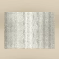 Modern Square Carpet with Gray Striped Textured Pattern for Home Decor