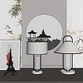 New Chinese Style Table Lamp 3d model