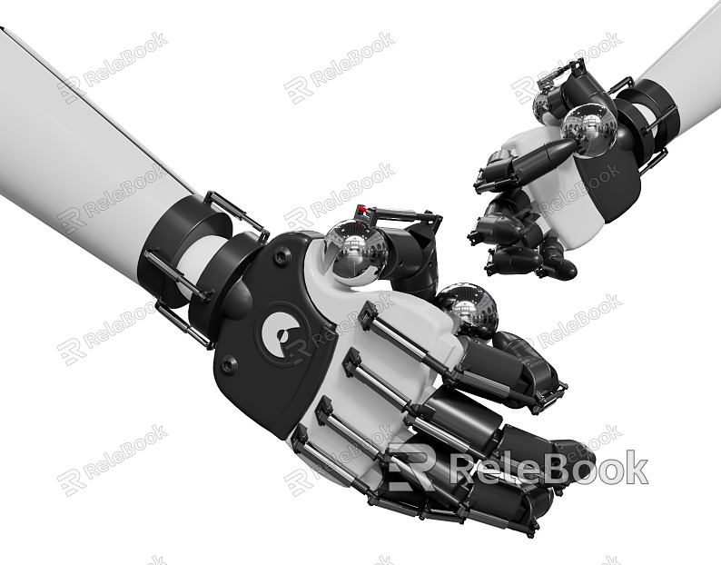 Modern mechanical hand mechanical palm model