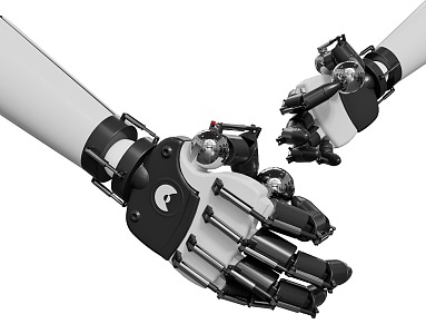 Modern mechanical hand mechanical palm 3d model