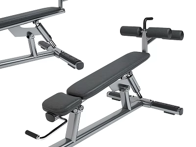 Adjustable Weight Bench For Home Gym With Comfortable Padding And Steel Frame 3d model