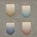 Handmade Woven Wall Hangings With Various Color Gradients For Home Decor