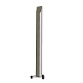 Silver Vertical Column Standing Speaker With Wheel Base And Halo Lighting Effect