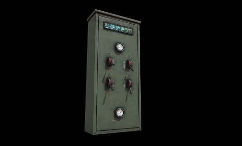 Electric meter box and electric meter equipment 3d model